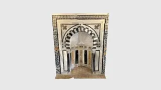 Ornamental Mihrab (Mahram) – Medersa Slimanya, a 3D scan by Tanit XR