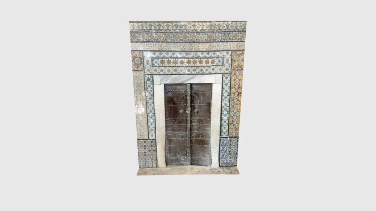Wooden Door with Tilework – Zawiya of Sidi Sahbi